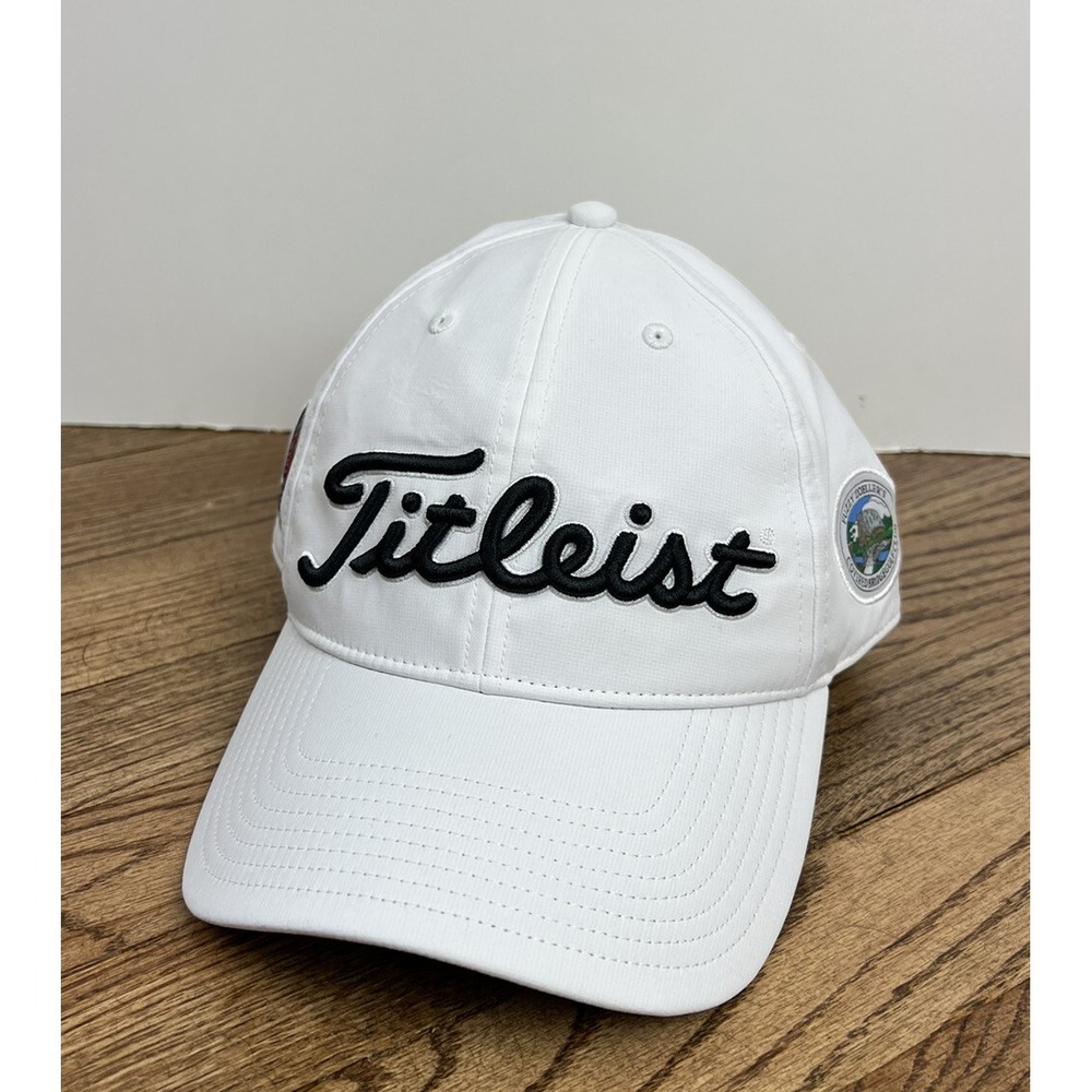NWT‎ Titleist Tour Performance Fuzzy Zoeller's Golf Hat Cap Men's White/Black